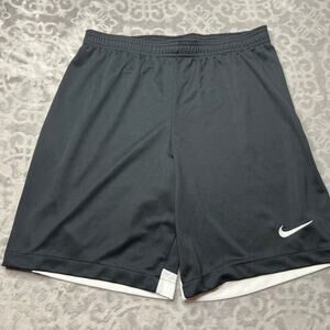 Nike Dri-Fit Slim Fit Athletic Black White Shorts Small